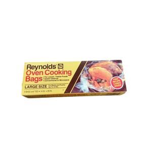 NEW UNOPENED!! Vintage Box Of Reynolds Oven Cooking Bags 2 Large‎ Paper Goods